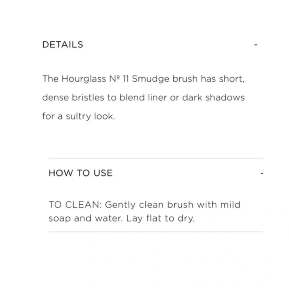 HOURGLASS No. 11 Smudge Brush  ~NEW~